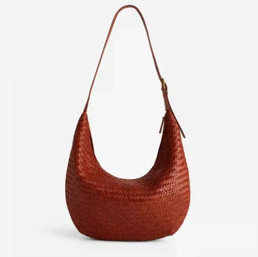 🌺Madewell 🌺Woven Hobo Bag in Burnt Orange/reddish-tan!